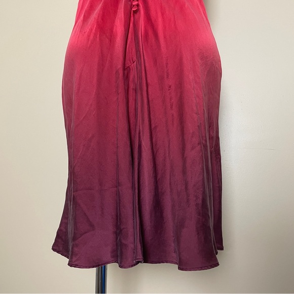 Victoria's Secret Silk Ombre Nightie Teddy Slip Dress Small Sleeveless Strappy - Picture 8 of 13